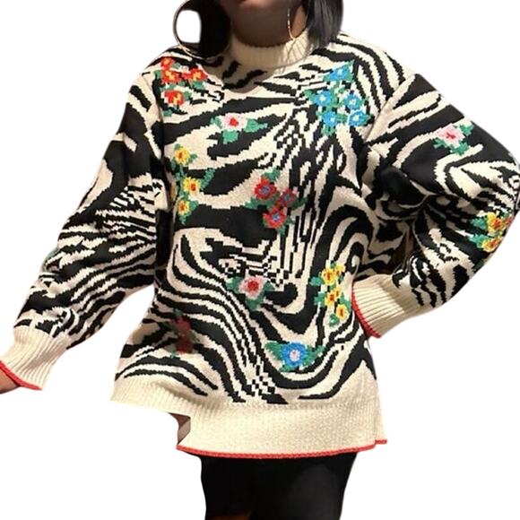 Philosophy di Lorenzo Serafini Animal Print Sweater Sz 46 US 10 / XL MSRP $1,135 - Picture 9 of 15